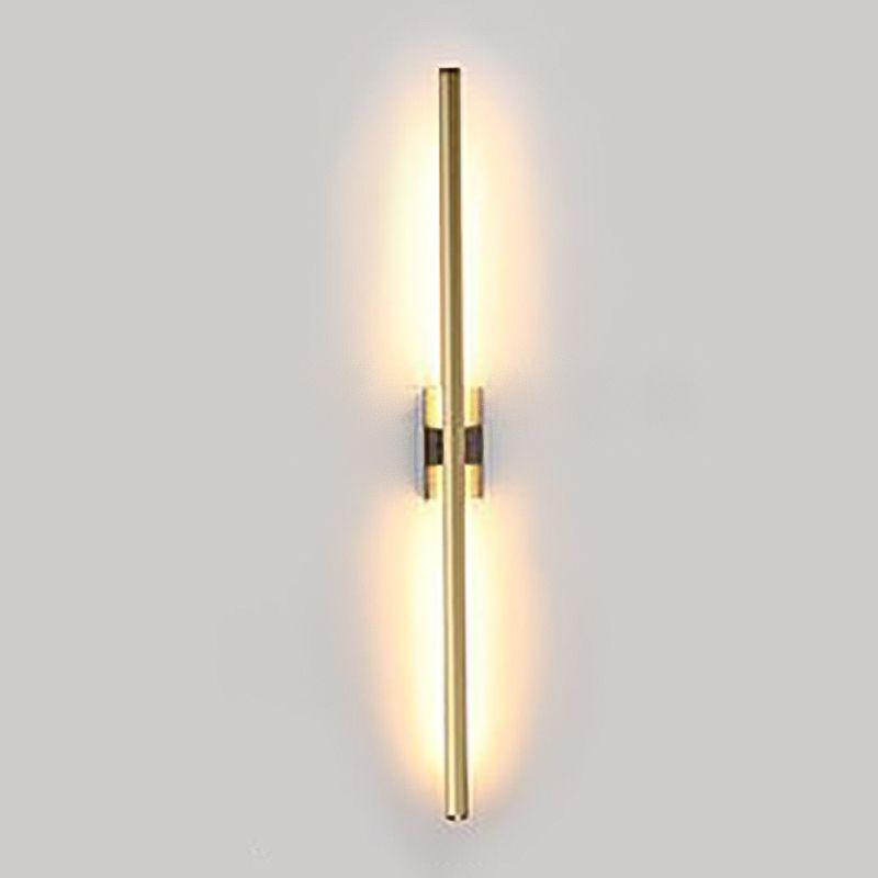 Moderner Stil linearer LED -Wandlampe Metall 1 leichte Wandmontagelampen für Wohnzimmer