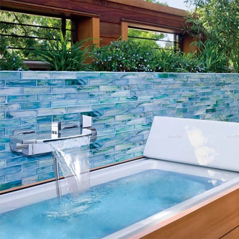 Wall Mounted Metal Freestanding Tub Filler Two Handles Freestanding Faucet
