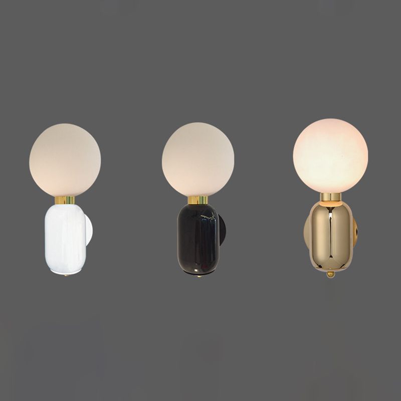 Metallkugel Wandbeleuchtung Merkmale moderner Stil 1 Lichtwandmontierte Leuchte für Schlafzimmer