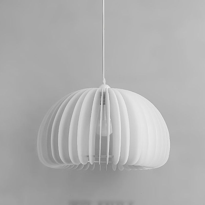 Forme de citrouille de style moderne Hanging Sconce Metal 1 Pendante lumineuse pour salle à manger
