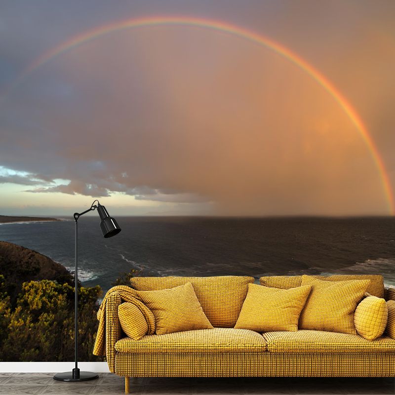 Boundless Sea Mural Environment Friendly Wallpaper Decoration for Living Room