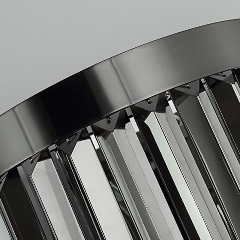 4 niveaus wandmontage licht postmoderne rook grijs grijs drievoudige kristallen staaf 2 koppen woonkamer stenel licht