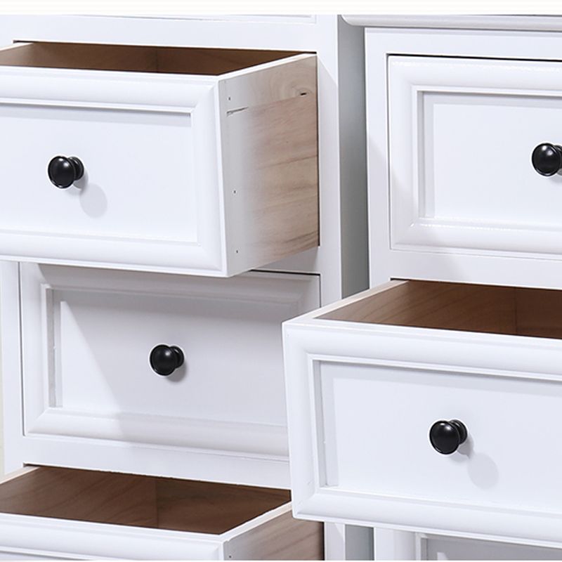 Solid Wood Accent Chest with Drawers Rectangle 13.77" Wide Chest