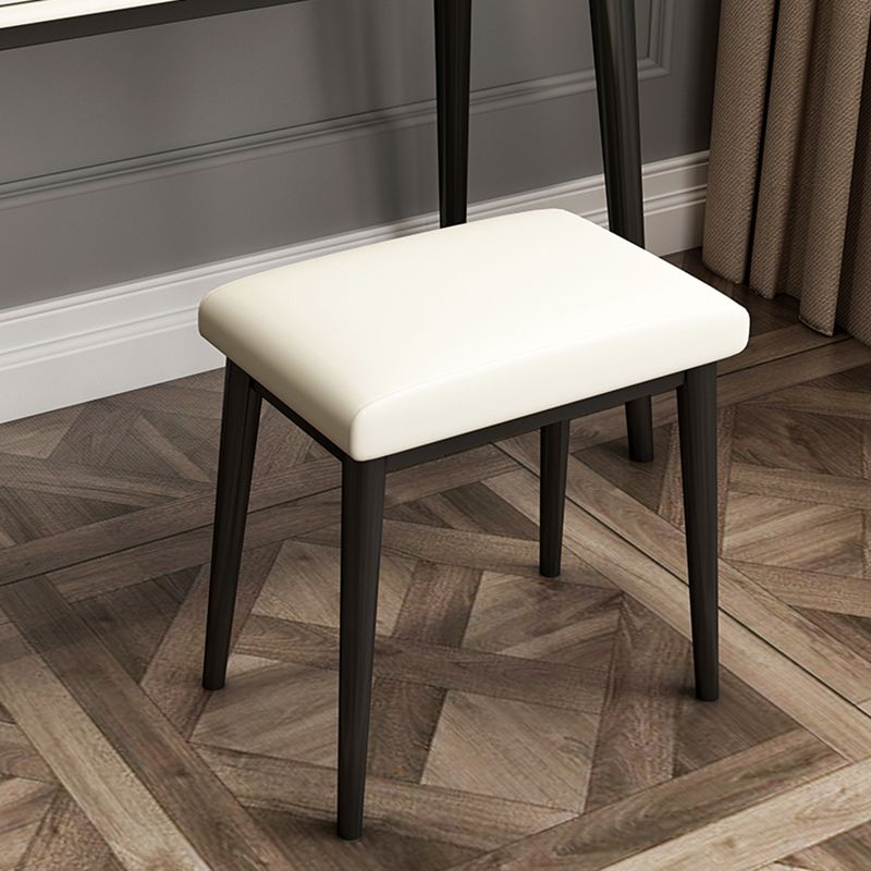 Wood White Makeup Table with 2 Drawers 15.74" Wide Vanity Tables for Bedroom