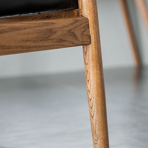 Chaises de salle à manger de style traditionnel, chaises d'appoint avec bras de cuisine et pieds en bois