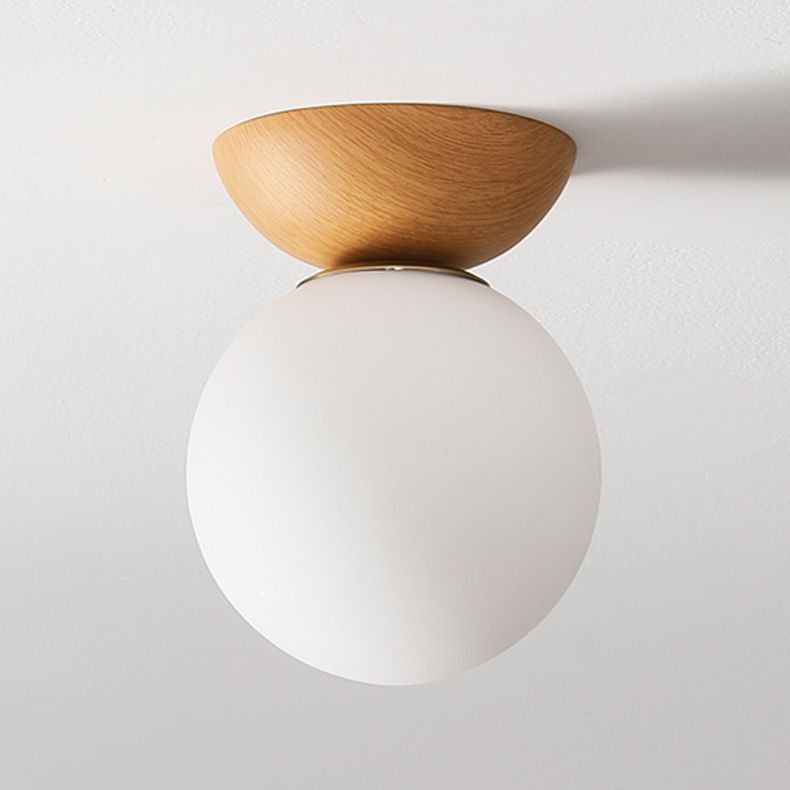 Plafonnier en forme de boule, plafonnier encastré de Style nordique pour allée