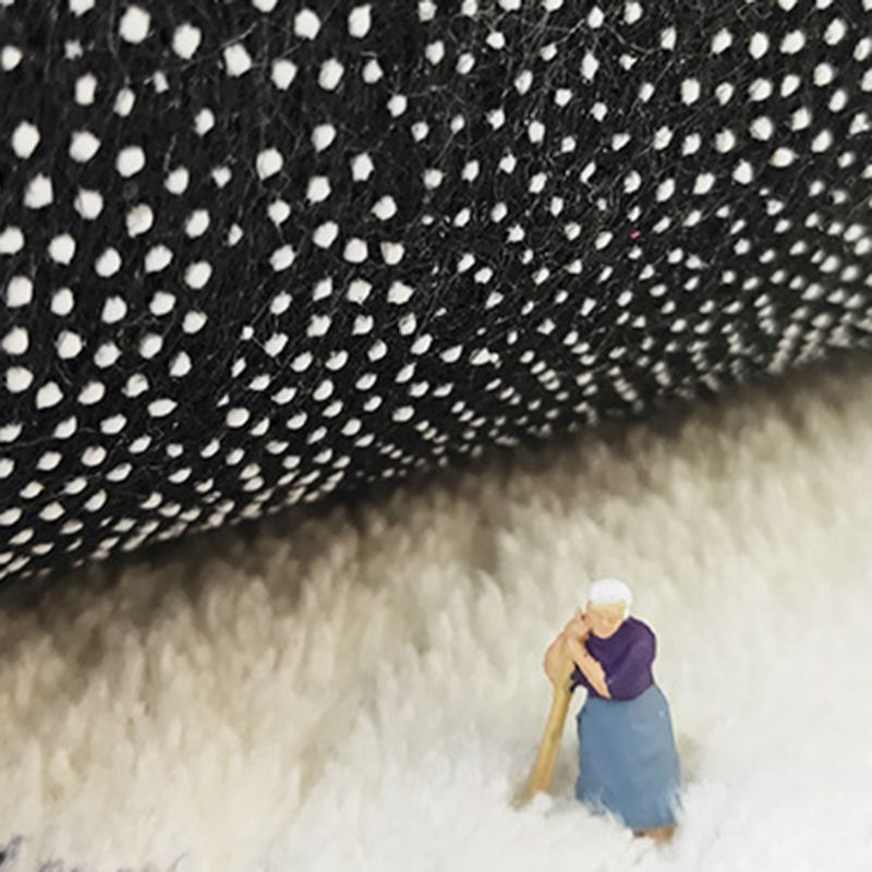 Beige Casual Rug Polyester Abstract Line Rug Washable Rug for Living Room