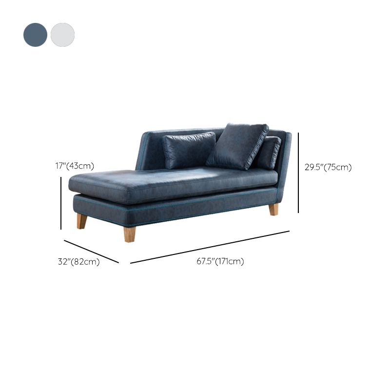 Scandinavian Upholstered Chaise Lounge Couch One Armed Chaise Lounge