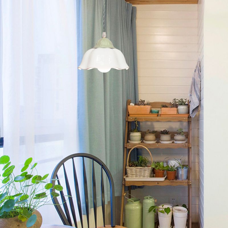 Bowl Shape Hanging Lighting Industrial Style Glass Multi Light Hanging Lamp for Bedroom