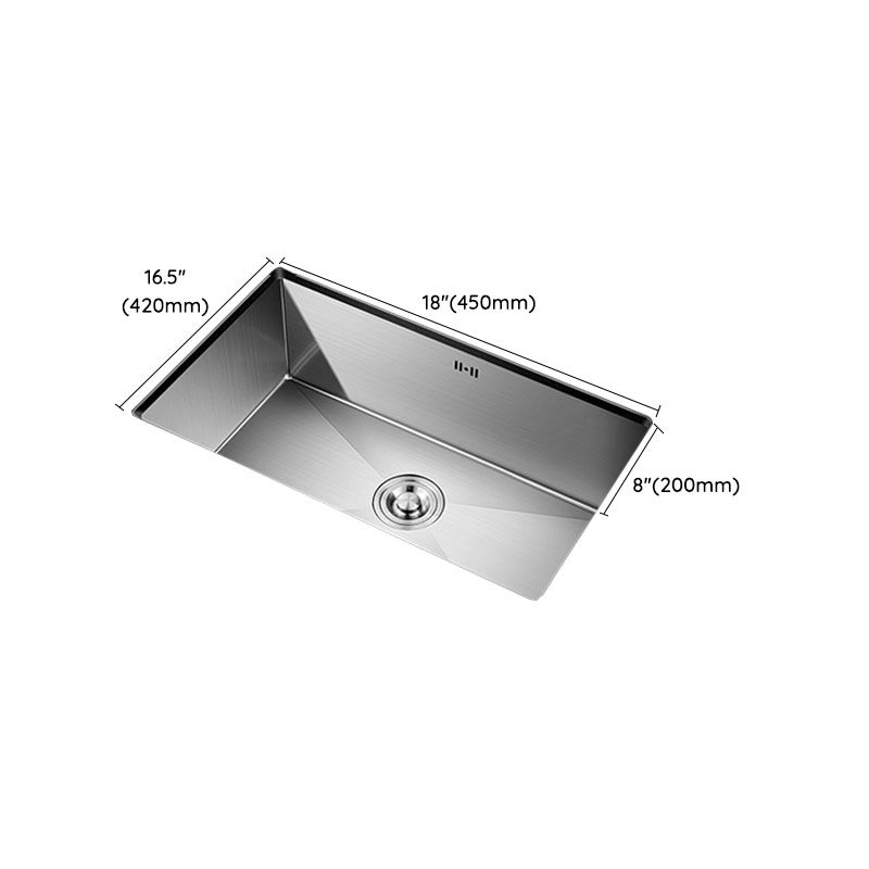 Modern Style Kitchen Sink Stainless Steel Undermount Kitchen Sink with Faucet