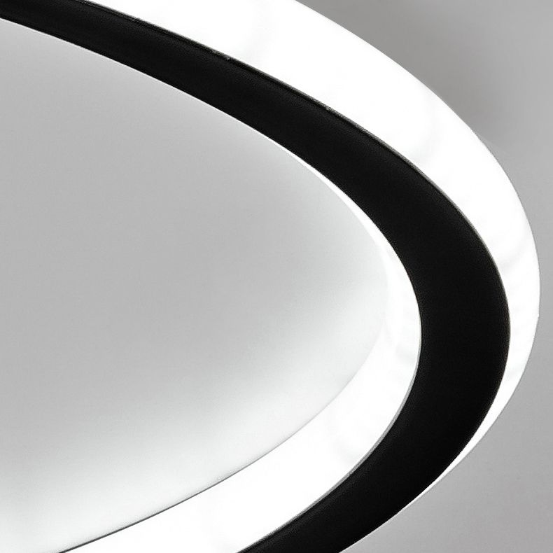 1-Light Round Shade Flush Mount Modern Simple Style Flush Mount LED Lights