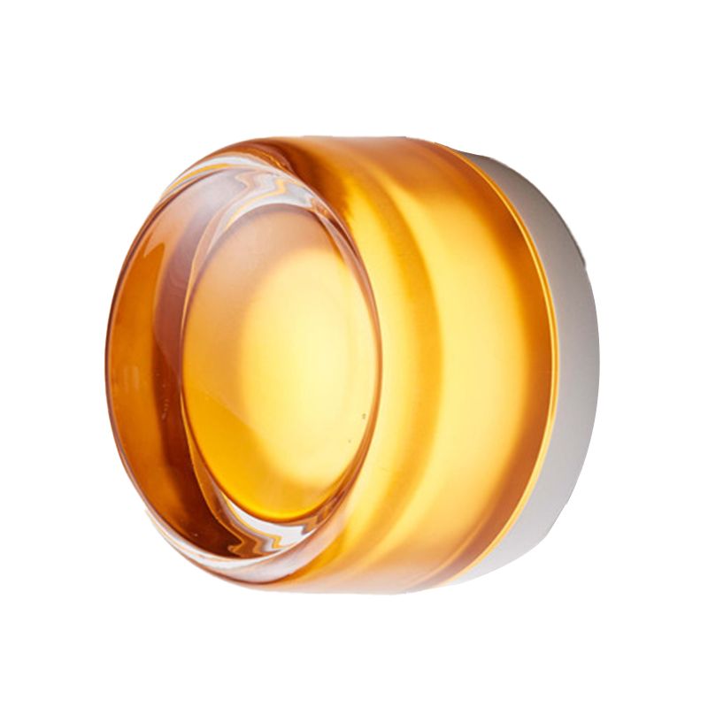 Modernism Single Silver Bathroom Vanity Light Shaded LED Round Bath Bar