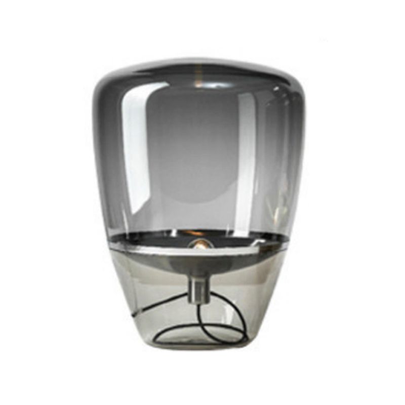 Geometric Night Table Lamps Modern Style Glass 1 Light Table Light