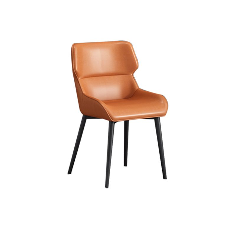 Nordic Style Metal Chair Wingback Kitchen Side Chair for Dinning Room