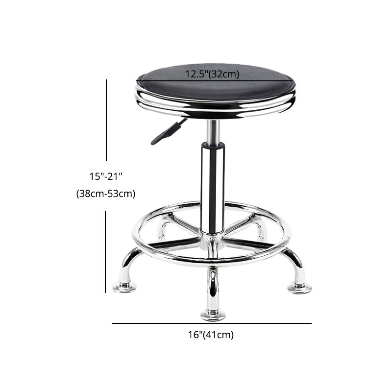 Modern Adjustable Rotatable Counter Stool Steel Mobile Phone Store Bar Stool with Cushion