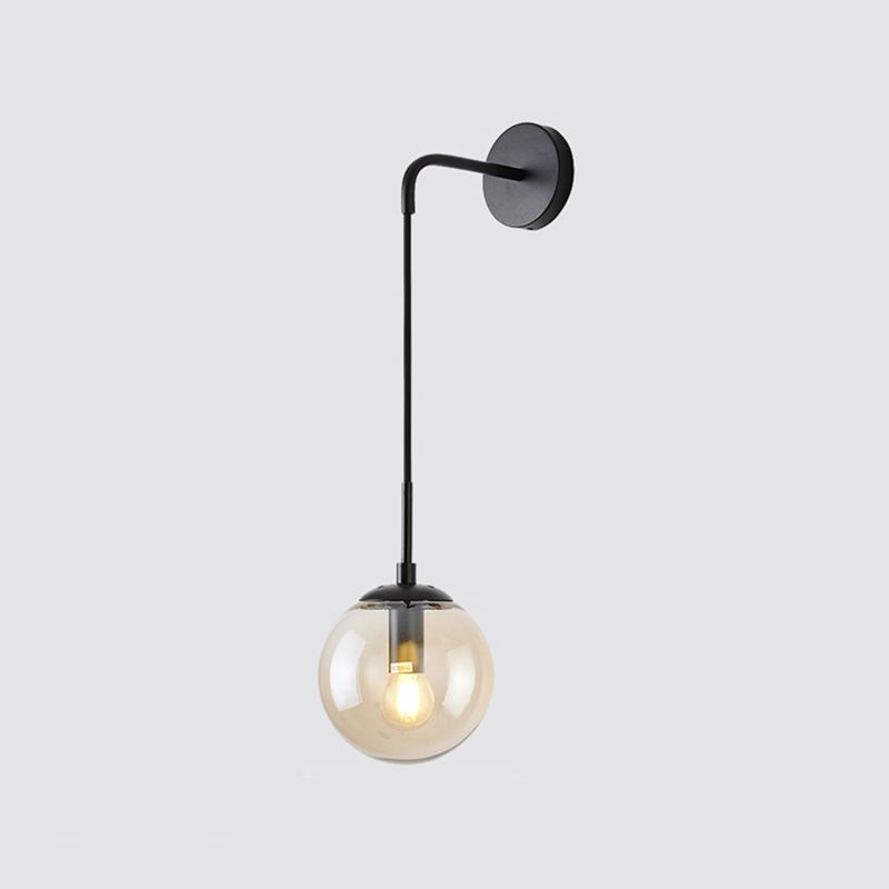 Accesorios de iluminación de pared orbe de estilo de estilo moderno 1 iluminación de pared de luz