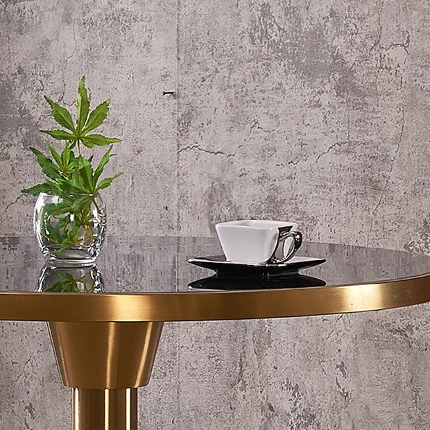 Runde Form Luxus Esstisch Drei-Farben fester Tisch mit Sinterstein
