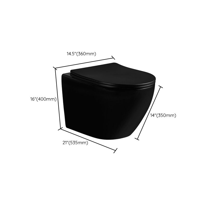 Contemporary Toilet Bowl One Piece Toilet Wall Mount Porcelain Urine Toilet