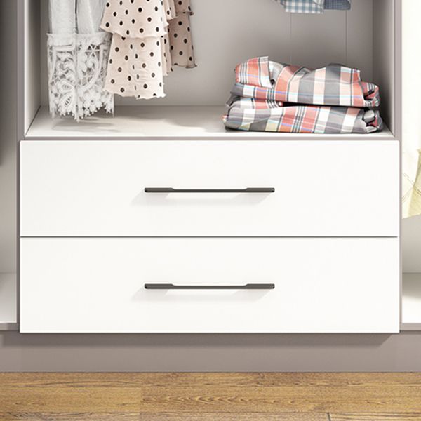 Engineered Wood Wardrobe Armoire Modern Style Wardrobe for Bedroom