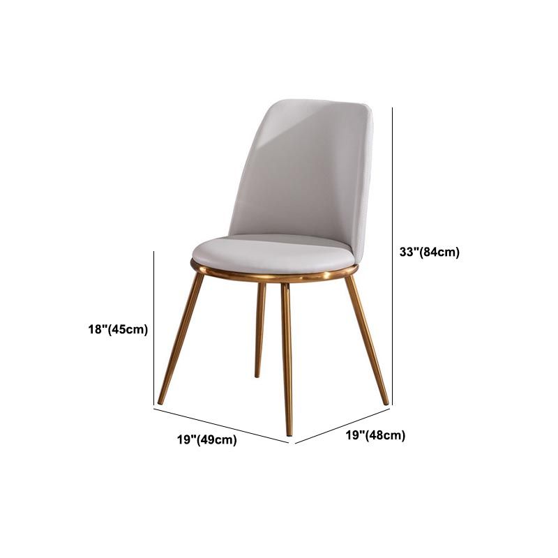 Glam Dining Set Stone 1/3/4 Pieces Dining Round Furniture for Home