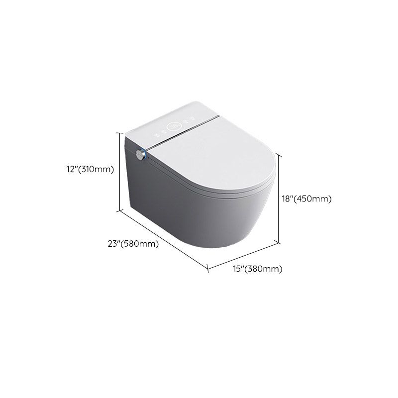 Modern 1-Piece Toilet In-Wall Urine Toilet with Slow Close Seat for Washroom
