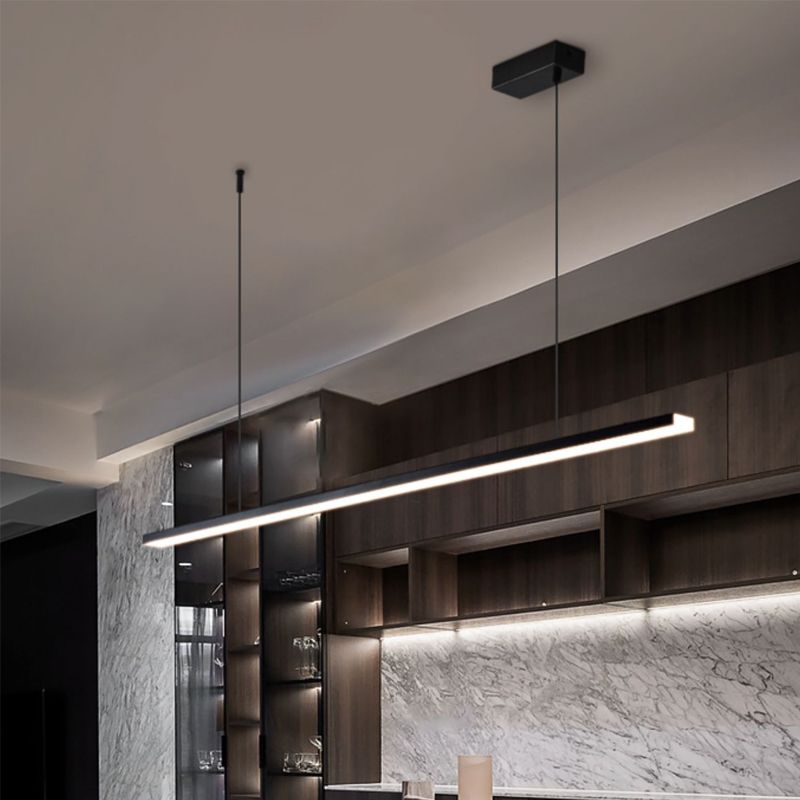 Simple Island Hanging Light Modern Island Light with Acrylic Shade for Dining Room