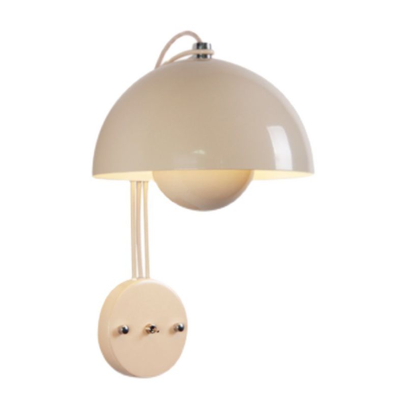 Modern Dome Wall Sconce Lighting Metal 1-Light Wall Sconces for Living Room