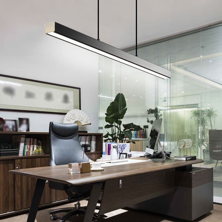 LED HORTING LED MODERNE RECTANGE LED ÉCLAIRAGE DE SIMPLICITÉ DE SIMPLICITÉ POUR BUREAU