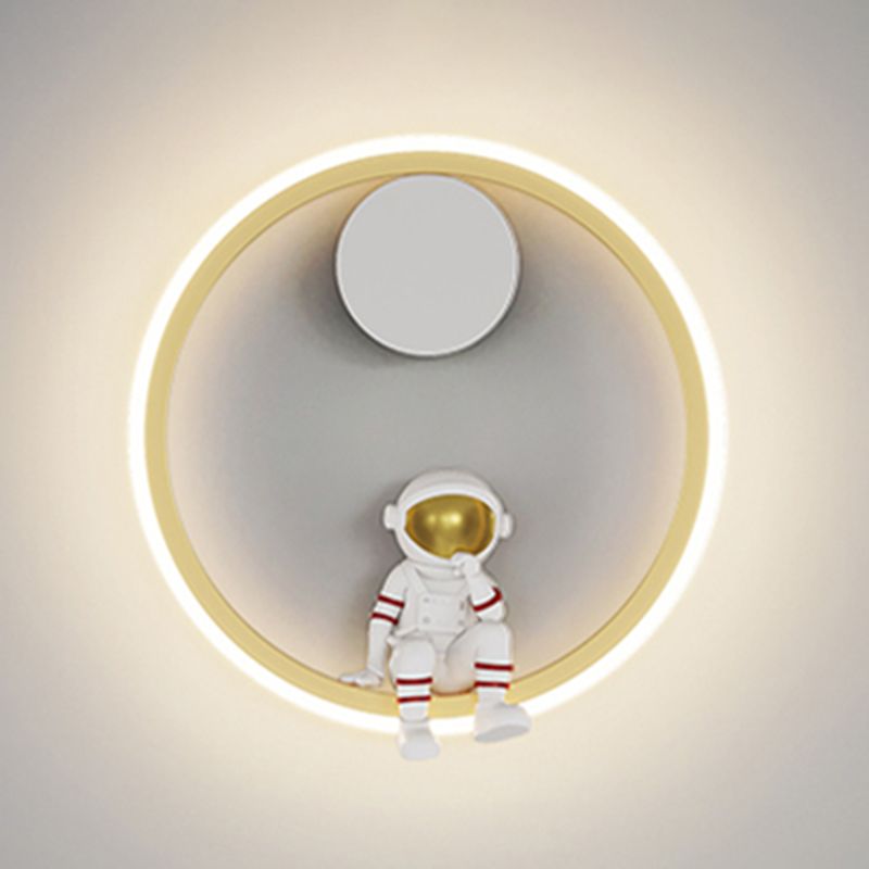 Metal Wall Mounted Lamp Modern LED Sconce Light Fixture for Kids Bedroom