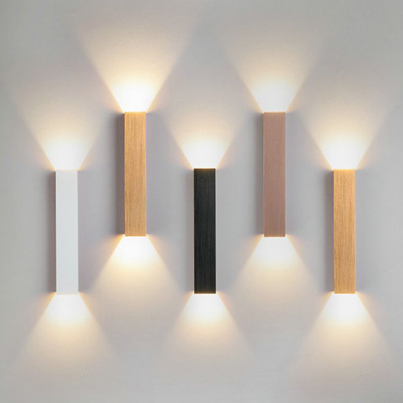 Metal Rectangle Wall Mount Lamp Simple Wall Mounted Light Fixture