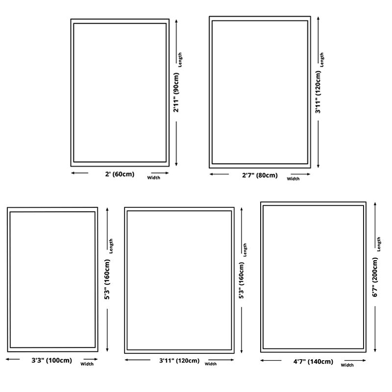 Decorative Triangle Printed Indoor Rug Contemporary Soft Polyester Area Rug Non-Slip Backing Carpet for Living Room