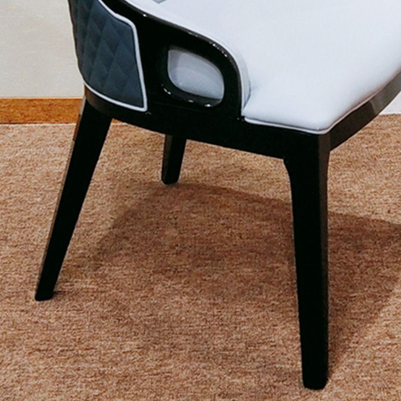 Contemporary Kitchen Dining Chairs Upholstered Side Chairs in Brown