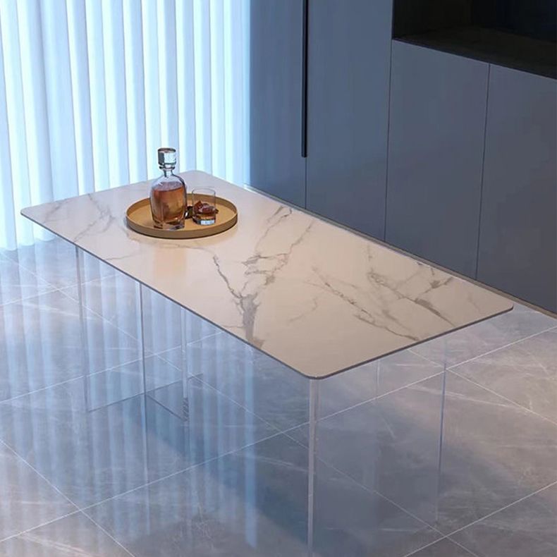 Contemporain 1/2/7 Pièces meubles table de salle à manger en acrylique avec chaises pour la cuisine
