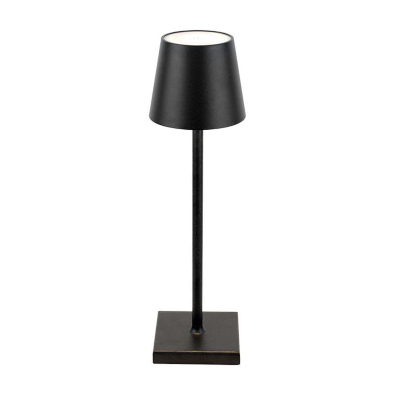 Metal Cylinder Night Table Lamps Modern Style 1 Light Table Light