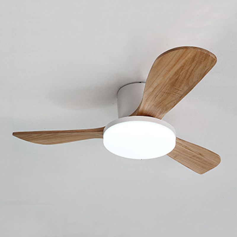 Colorful LED Ceiling Fan Light Fixture Nordic Ceiling Flush Mount for Kids' Room
