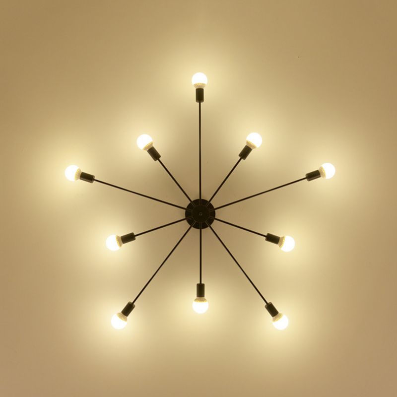 Contemporary Flush Mount Lighting Polish Finish Ceiling Light for Foyer
