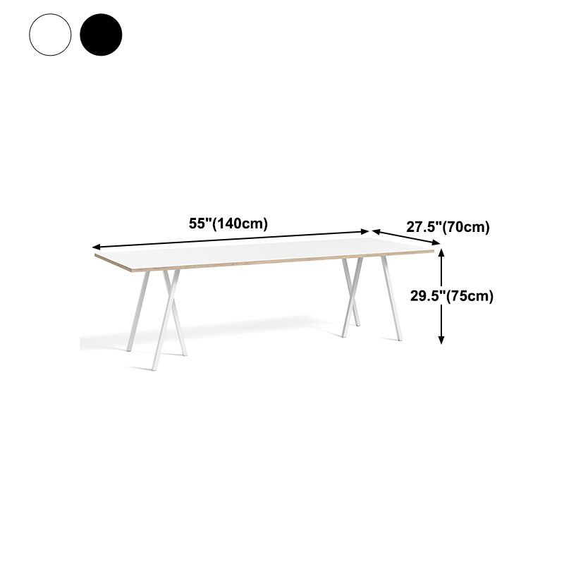 Industrial Dinning Table with Black Pine Rectangle Dining Table for Kitchen