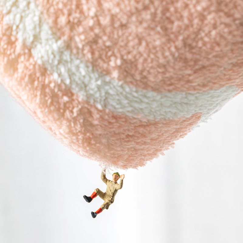 Dark Brown Casual Rug Polyester Circle Rug Stain Resistant Rug for Home Decoration