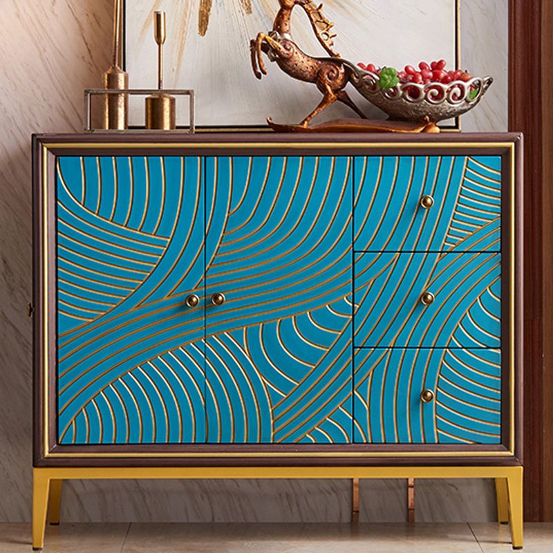 Manufactured Wood Storage Chest Glam Style Storage Chest Dresser