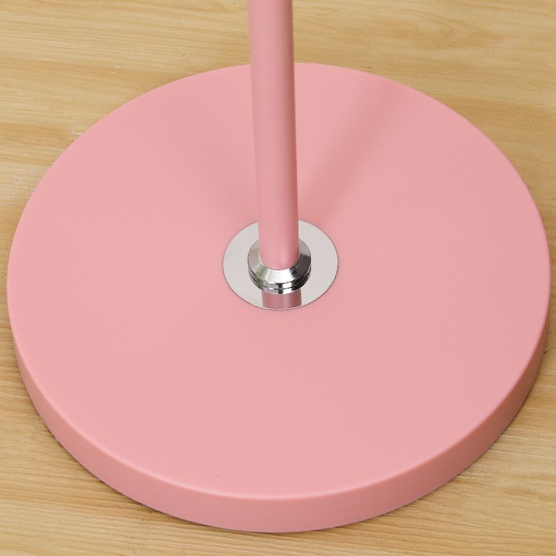 Lámpara de lámpara de forma de timbre de estilo de estilo contemporáneo lámpara de piso de luz de metal