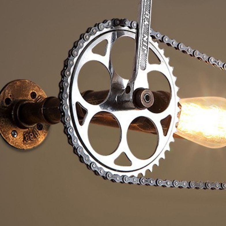 Industrial Wall Light Creative Metallic Wall Light Sconce for Living Room