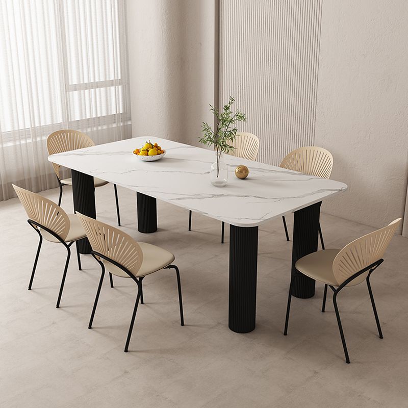 Modern Sintered Stone Dining Table Set 1/4/5/7 Pieces Dining Set