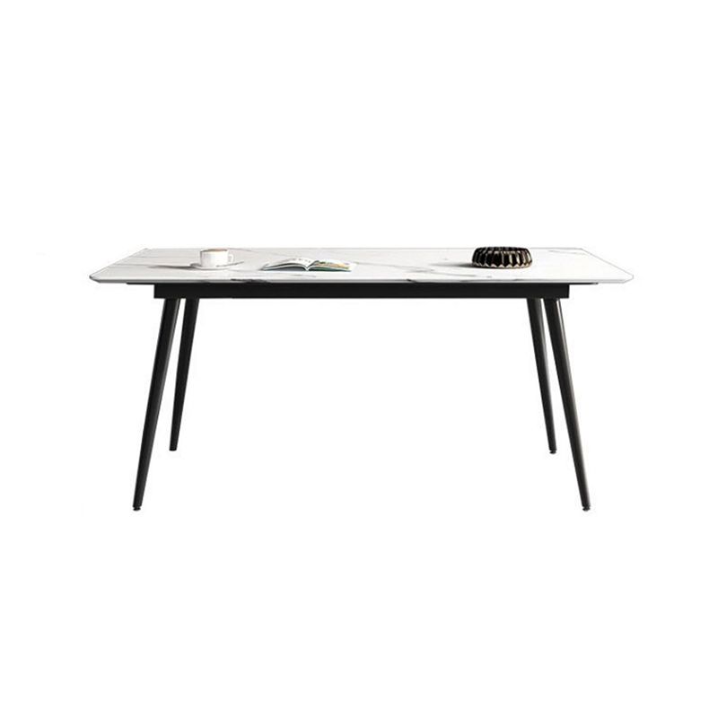 Rectangle Dining Table Industrial 4 Legs  Dining Table for Kitchen