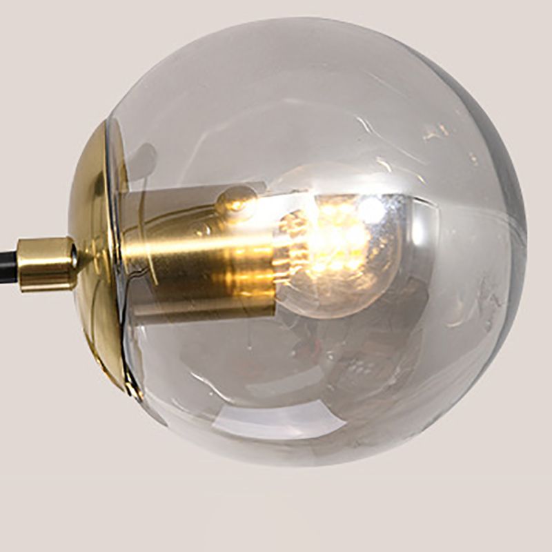 Ball Glass Shade Ceiling Light Modern Bedroom Ceiling Lamp Fixture