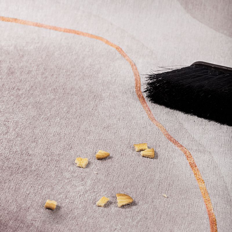 Moderne woonkamer Tapijt Grijs Polyester Gebied Rug vlekbestendig vloerkleed voor thuisdecoratie