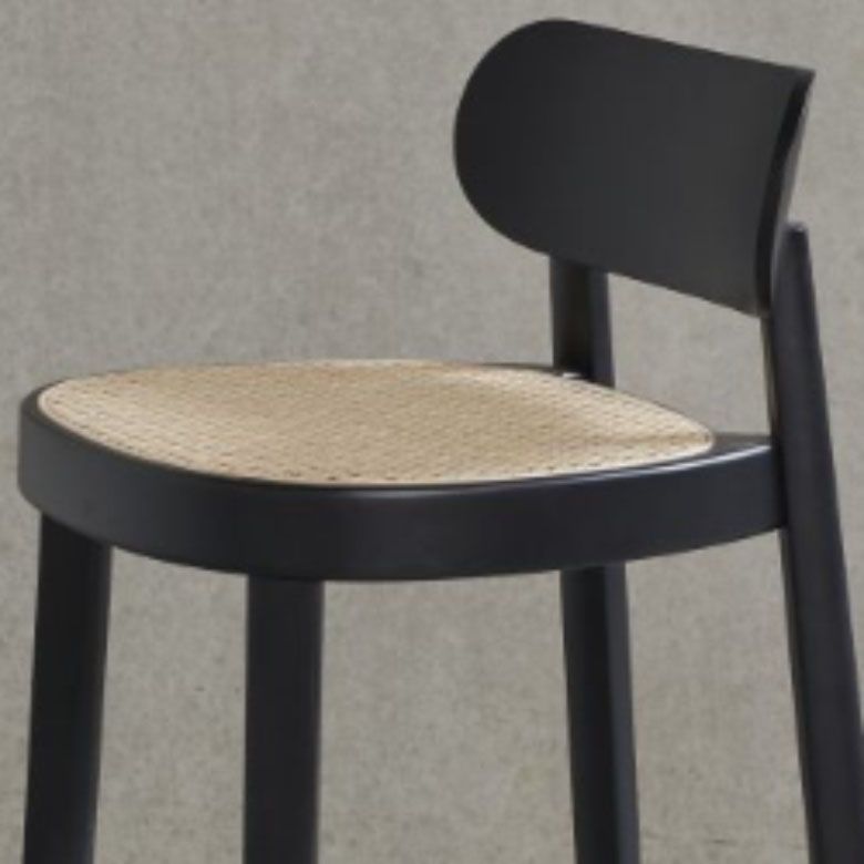 Contemporary Style Wood Counter Chair Footrest Counter Stool for Restaurant