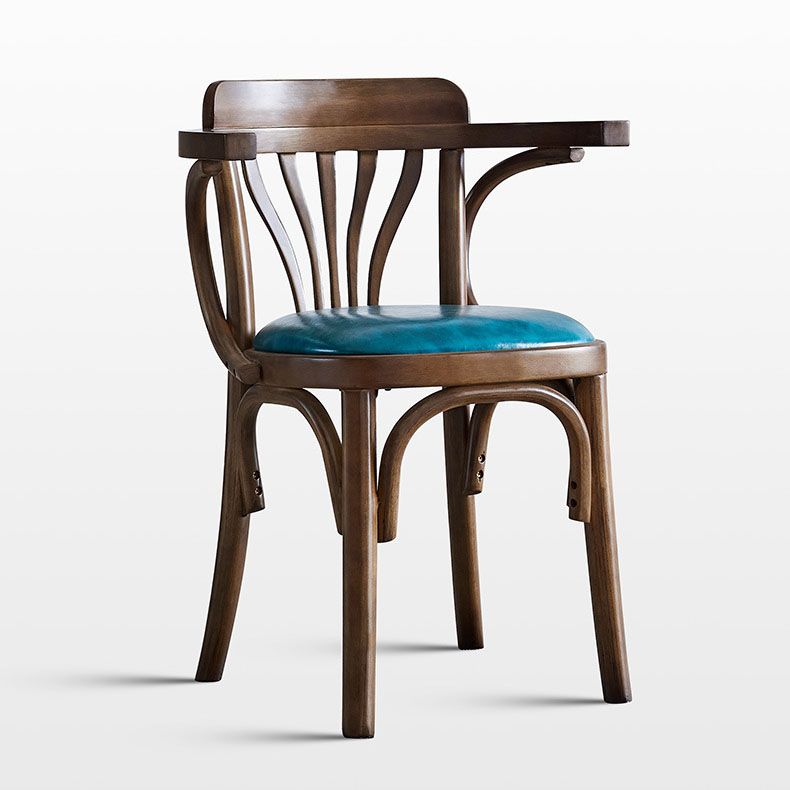 Windsor Back Chair Traditional Wood Dining Kitchen Room Arm Chair