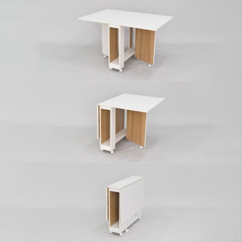 47 '' Mesa de madera artificial plegable Mesa rectángulo moderna (solo mesa)