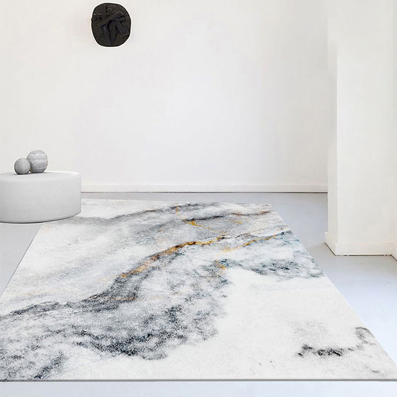 Modern marmeren look tapijt polyester binnendoor tapijten niet-slip ruggebied vloerkleed voor woonkamer