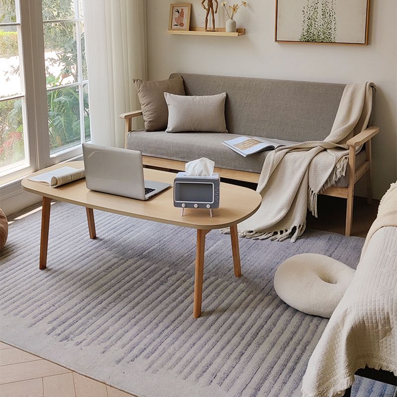 21" Wide Contemporary Coffee Table 4 Legs Single Coffee Cocktail Table